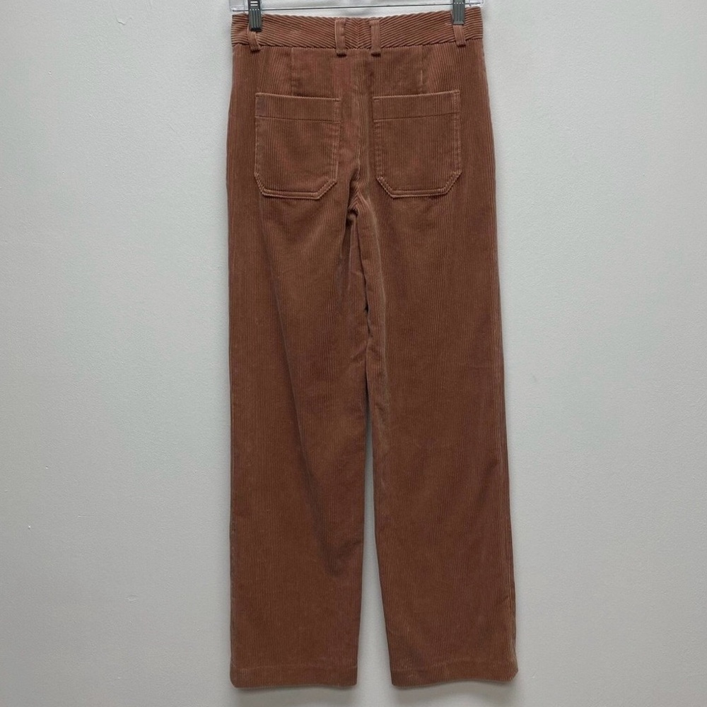 NWT Club Monaco Women's Corduroy Wide Leg Pants Size 4 Mauve Retail $179 - Picture 4 of 5